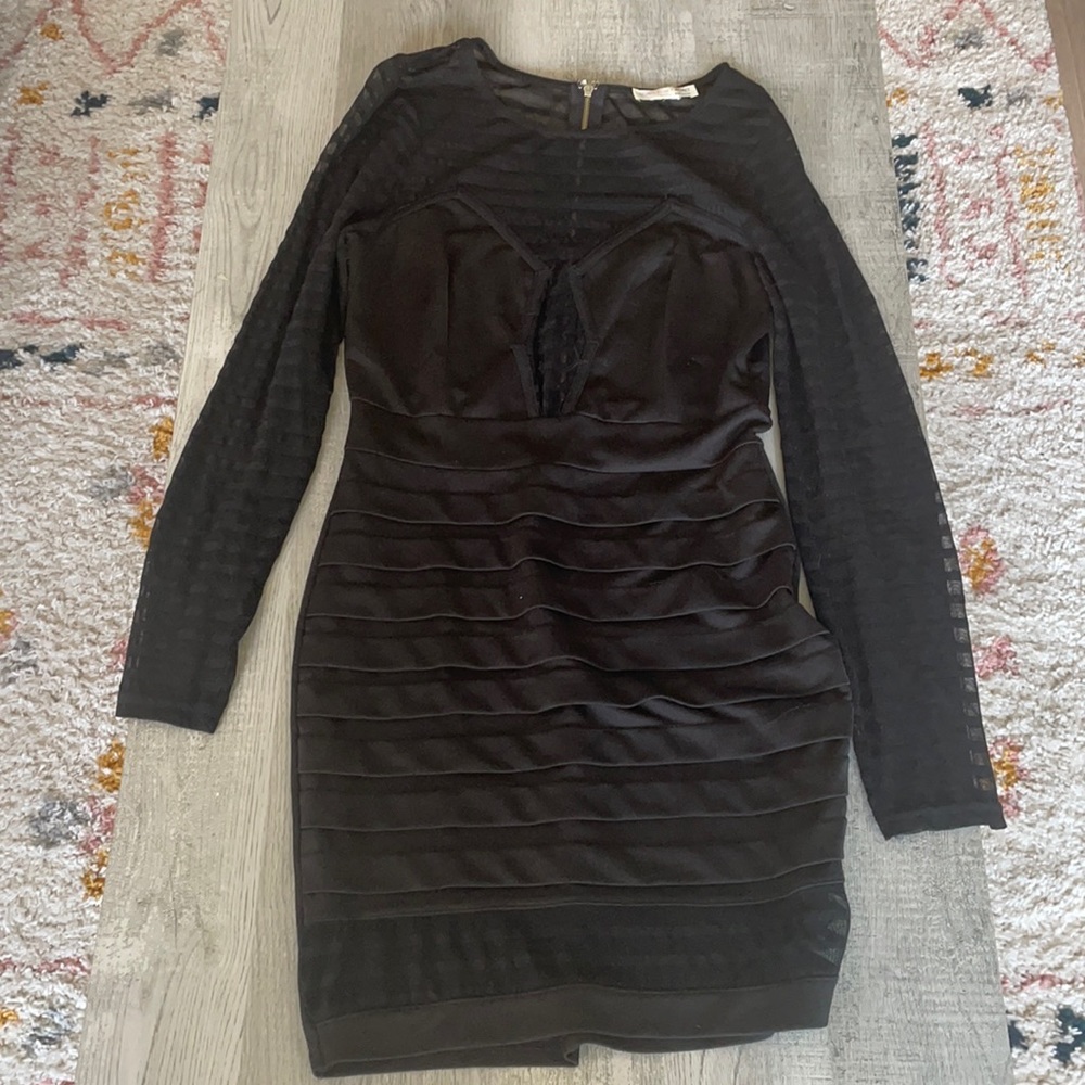 Black mini dress